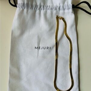 Mejuri Herringbone Gold Necklace - 16in